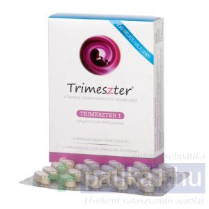 Trimeszter 1 vitamin tabletta várandósoknak jódmentes 60x