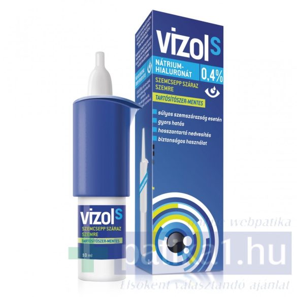 Vizol S 0,4% old. szemcsepp száraz szemre 10 ml