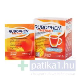   Rubophen Thermo CUKORMENTES 650/10mg granulátum belsőleges oldathoz citromos 12 db