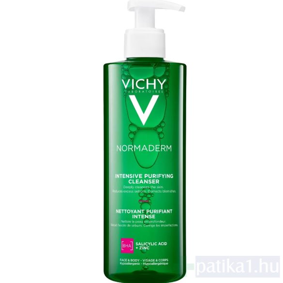 Vichy Normaderm Phytosolution Intenzív tisztító gél zsíros, problémás, aknéra hajlamos bőrre 400 ml