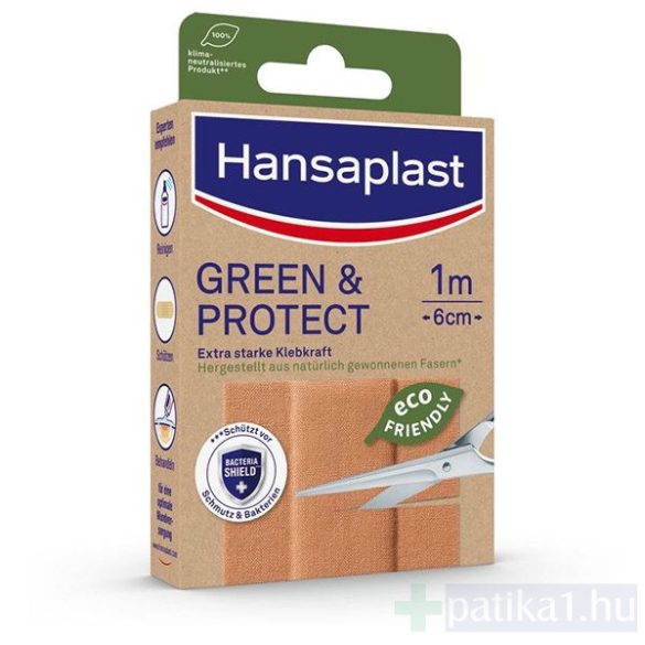 Hansaplast Green Protect Ökobarát sebtapasz 1 m x 6 cm vágható