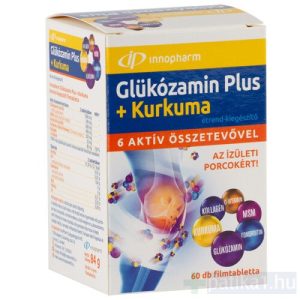 VitaPlus Glükozamin Plus kurkuma filmtabletta étrendkiegészítő tabletta 60x