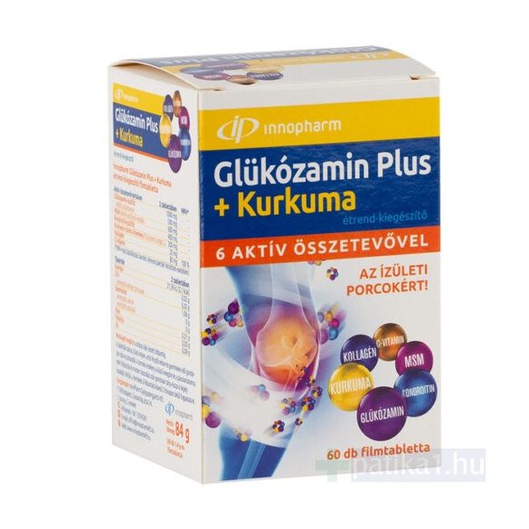 VitaPlus Glükozamin Plus kurkuma filmtabletta étrendkiegészítő tabletta 60x