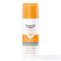   Eucerin Sun Oil Control színezett napozó krém-gél arcra light FF50+ 50 ml