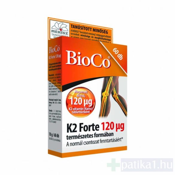 BioCo K2-vitamin Forte 120 mg tabletta 60x