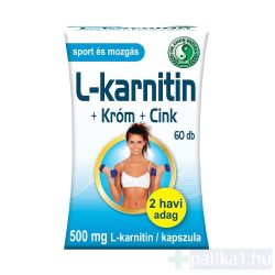Dr. Chen L-karnitin 500 + króm és cink kapszula 60 db