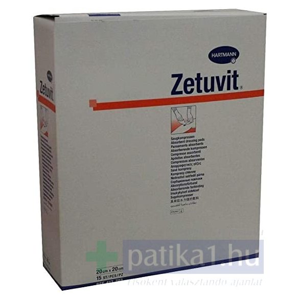 Zetuvit sebpárna steril 20x20 cm 15x