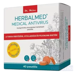 Herbalmed Medical gyógynövény pasztilla 40x