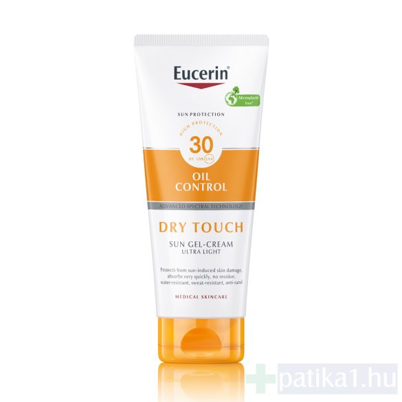 Eucerin Sun Oil Control dry touch napozó krém gél testre FF30 200 ml 