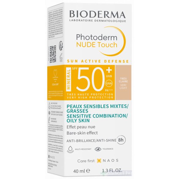 Bioderma Photoderm NUDE Touch MINERAL SPF50+ very light