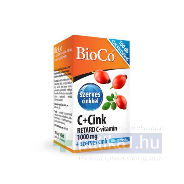 BioCo C + Cink Retard C-vitamin 1000 mg 100x