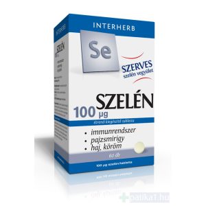 Interherb Szerves Szelén 100 mcg tabletta 60x