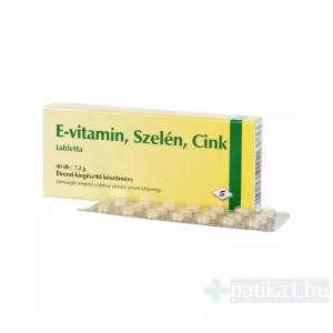 E-vitamin + Szelén + Cink tabletta 40x