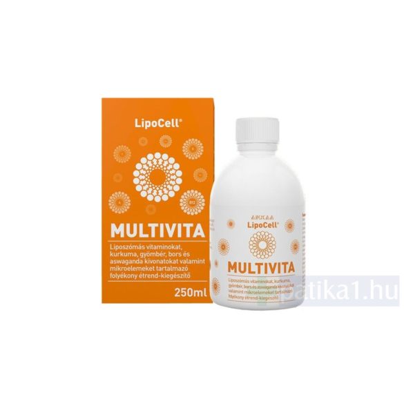 Lipocell Multivita étrendkiegészítő folyadék 250 ml