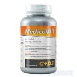 MedicoVit C-vit 500 mg + D3 2000 NE rágótabletta 72x