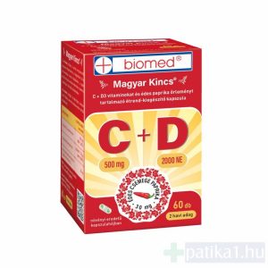 Biomed Magyar Kincs C + D3-vitamin kapszula 60x