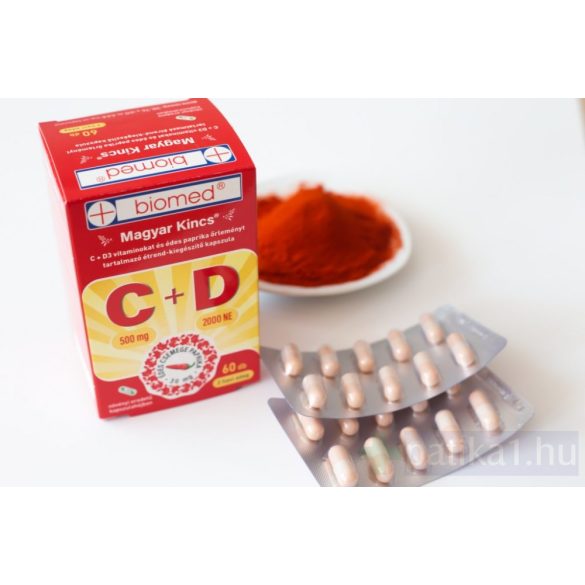 Biomed Magyar Kincs C + D3-vitamin kapszula 60x