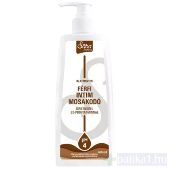 Sába intim szappan PH4 férfi illatmentes 250 ml