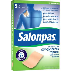 Salonpas 105 mg/31,5 mg gyógyszeres tapasz 5x