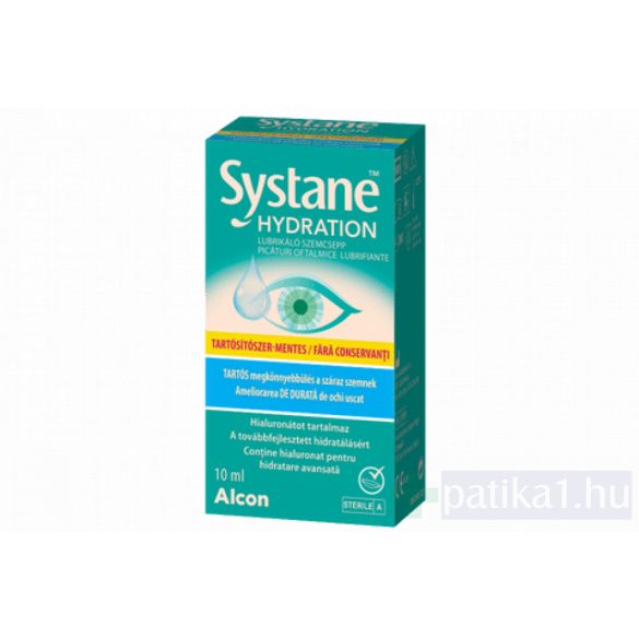 Systane Hydration tartósítószer mentes szemcsepp 10 ml