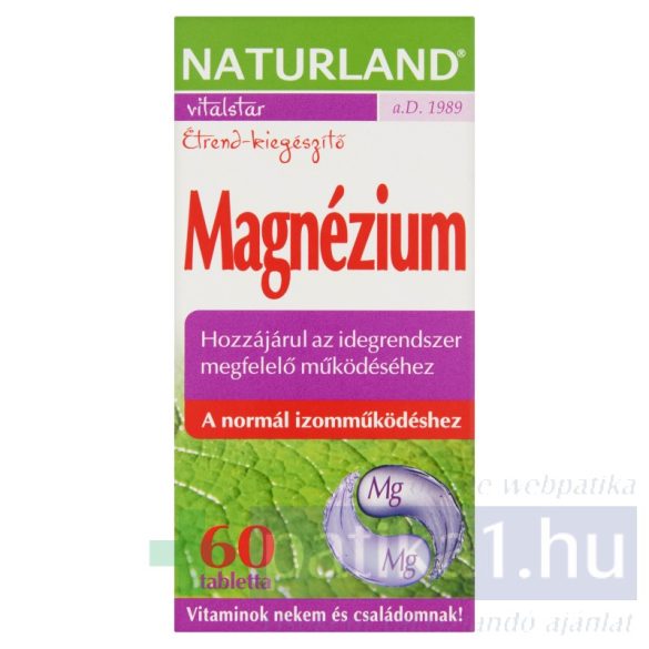 Naturland Magnézium tabletta 60 db