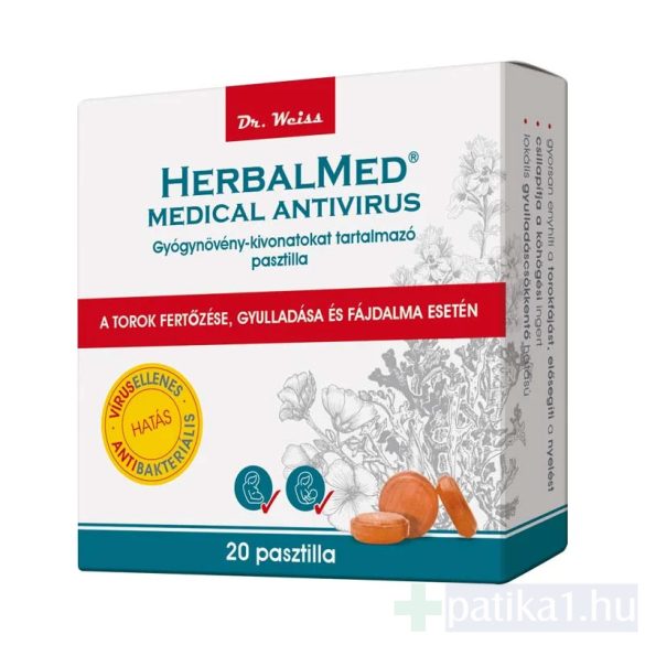 Herbalmed Medical gyógynövény pasztilla 20x