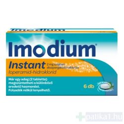 Imodium Instant 2 mg szájban diszpergálódó tabletta 6x