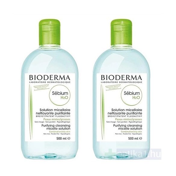 Bioderma Sébium H2O arc-és sminklemosó 500ml + 500 ml micellafesztivál