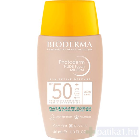 Bioderma Photoderm NUDE Touch MINERAL SPF50+ LIGHT / claire