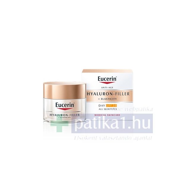Eucerin Hyaluron-Filler + Elasticity Bőrtömörséget regeneráló nappali arckrém FF30 50 ml