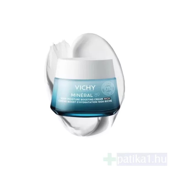 Vichy Mineral 89 100H hidratáló arckrém GAZDAG ÁLLAG illatmentes 50 ml Rich