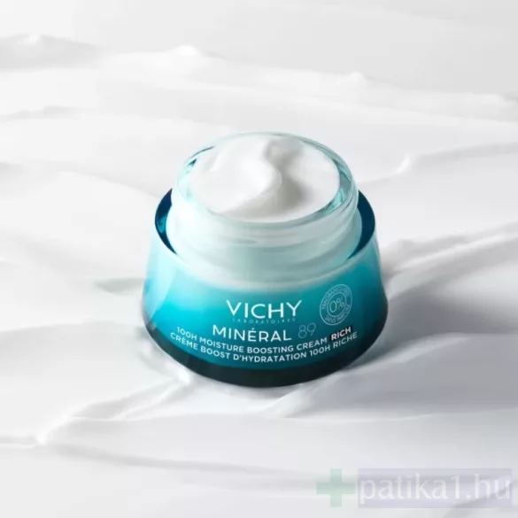 Vichy Mineral 89 100H hidratáló arckrém GAZDAG ÁLLAG illatmentes 50 ml Rich