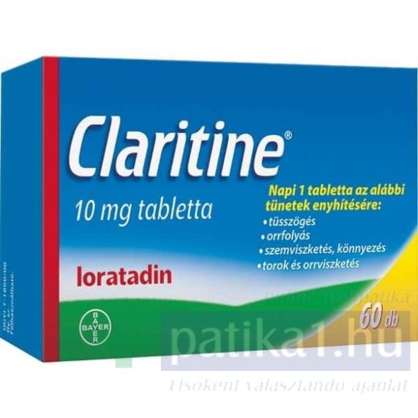 Claritine 10 mg tabletta 60x