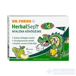   Dr. Theiss HerbalSept Kids nyalóka száraz köhögésre alma íz 6x