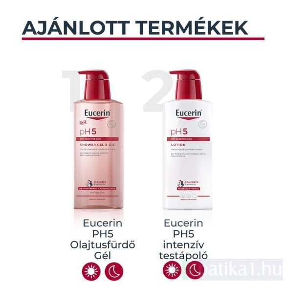 Eucerin pH5 Olajtusfürdő gél pumpás 400 ml