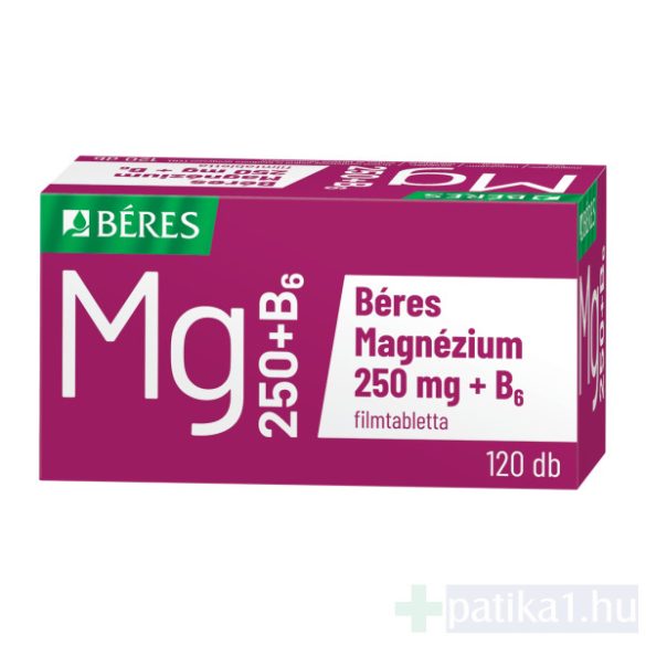 Béres Magnézium 250 mg + B6 filmtabletta 120x