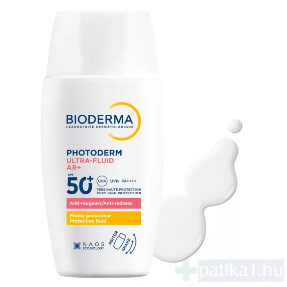 Bioderma Photoderm AR+ Ultra-fluid fényvédő rosaceás bőrre SPF50+ 40 ml
