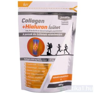 JutaVit Collagen+ Hialuron Ízület por narancs-grapefruit íz 400 g