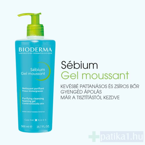 Bioderma Sébium Moussant habzó gél 500 ml