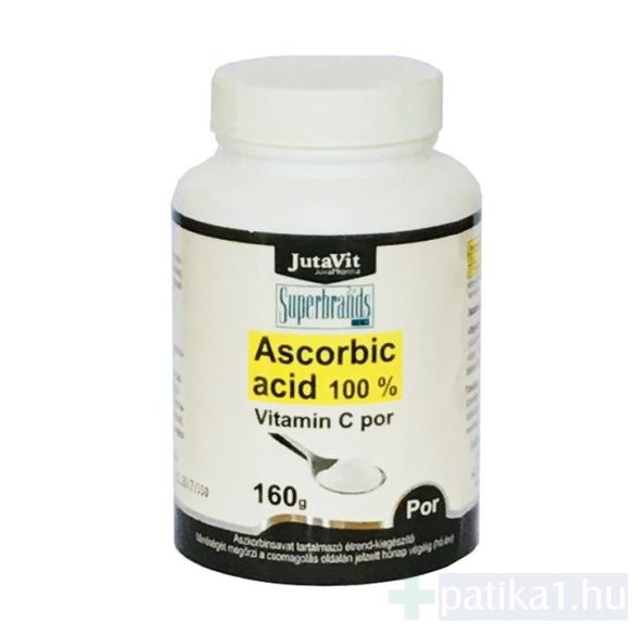 Jutavit Ascorbic acid 100% C-vitamin por 160 g aszkorbinsav