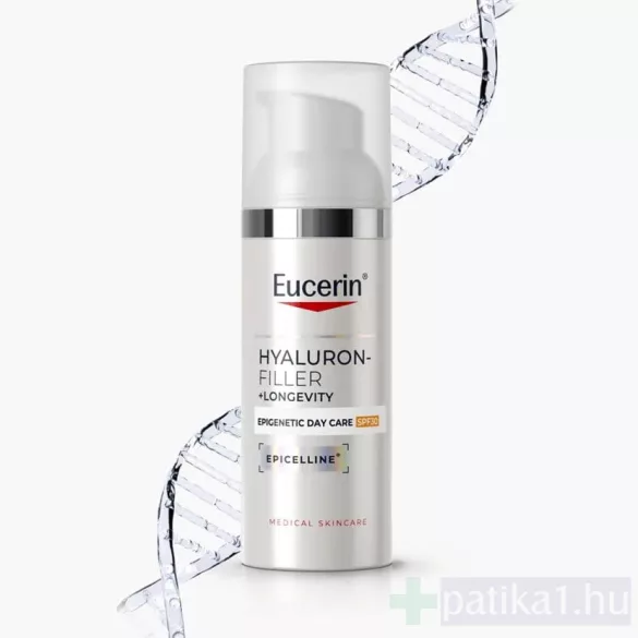 Eucerin Hyaluron-Filler + Longevity Epigenetic Nappali arcápoló SPF30 50 ml