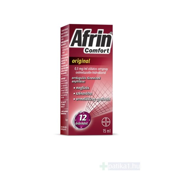 Afrin Comfort Original 0,5 mg/ml oldatos orrspray 15 ml