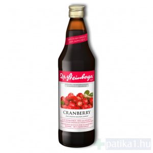 Dr. Steinberger Tőzegáfonya 100% (Cranberry) ivólé 750 ml