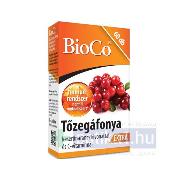 BioCo Tőzegáfonya Extra tabletta 60x