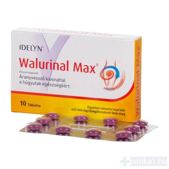 Walurinal Max tabletta aranyvesszővel+D-vitaminnal 10 db