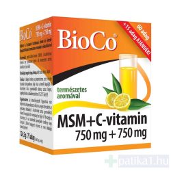   BioCo MSM+C-vitamin 750+750 mg étrendkiegészítő por 75 adag