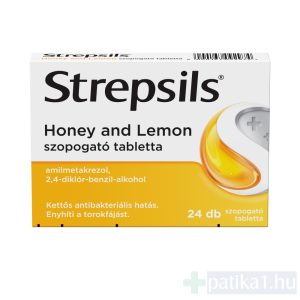 Strepsils Honey and lemon szopogató tabletta 24x mézes citromos