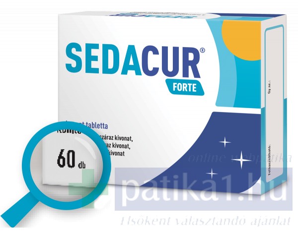 Sedacur Forte bevont tabletta 30 db - utazzvelunkhungary.hu webáruház -