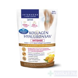   Interherb Kollagén & Hyaluronsav Porcépítő italpor INTENSE nádc. Narancs-citrus ízű 360g