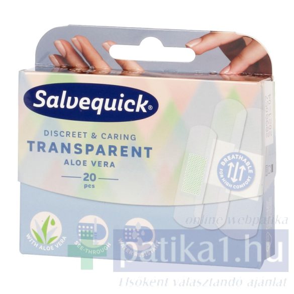 Salvequick sebtapasz átlátszó aloés 20 db